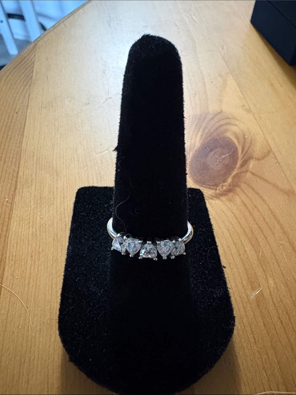 925 Silver Moissanite Five-Stone Ring - Classic Moissanite Sparkle